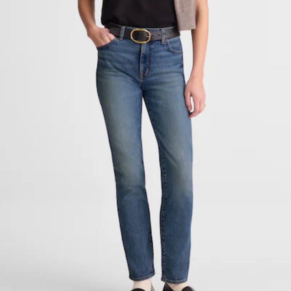 Madewell Jules Slim Straight Jean Concho Wash Size 25 and 25 Petite